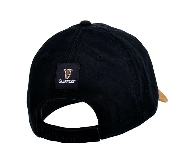 Guinness Black & Caramel Cap with Leather Patch - Image 3