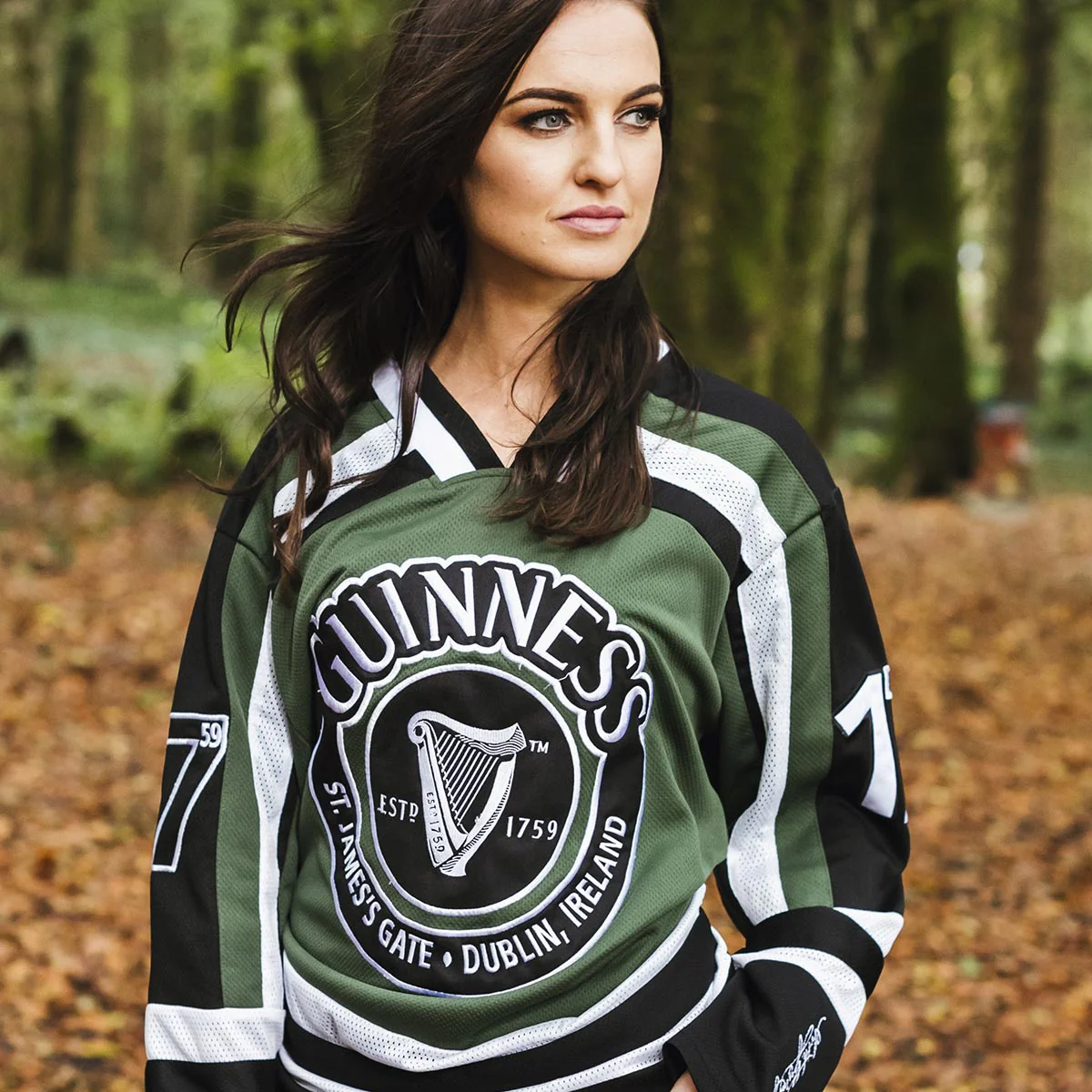 Green & White Hockey Jersey - Image 11