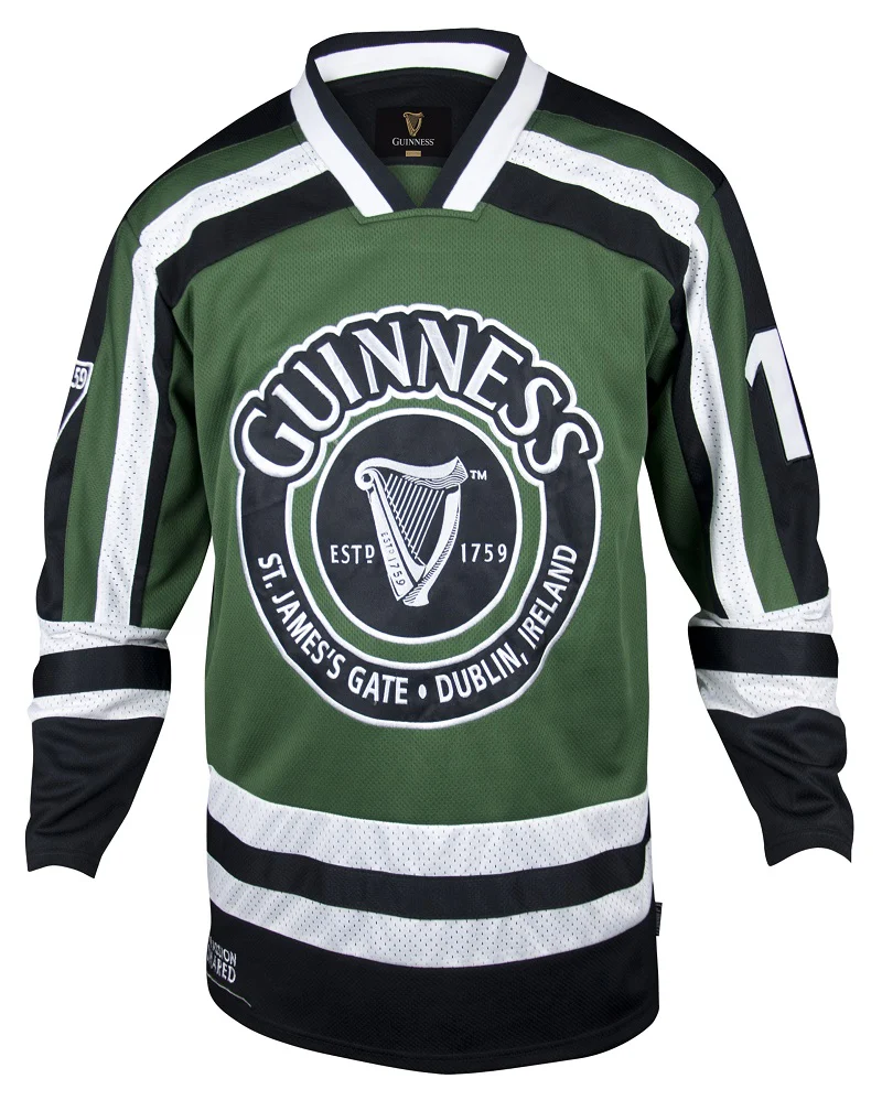 Green & White Hockey Jersey - Image 3