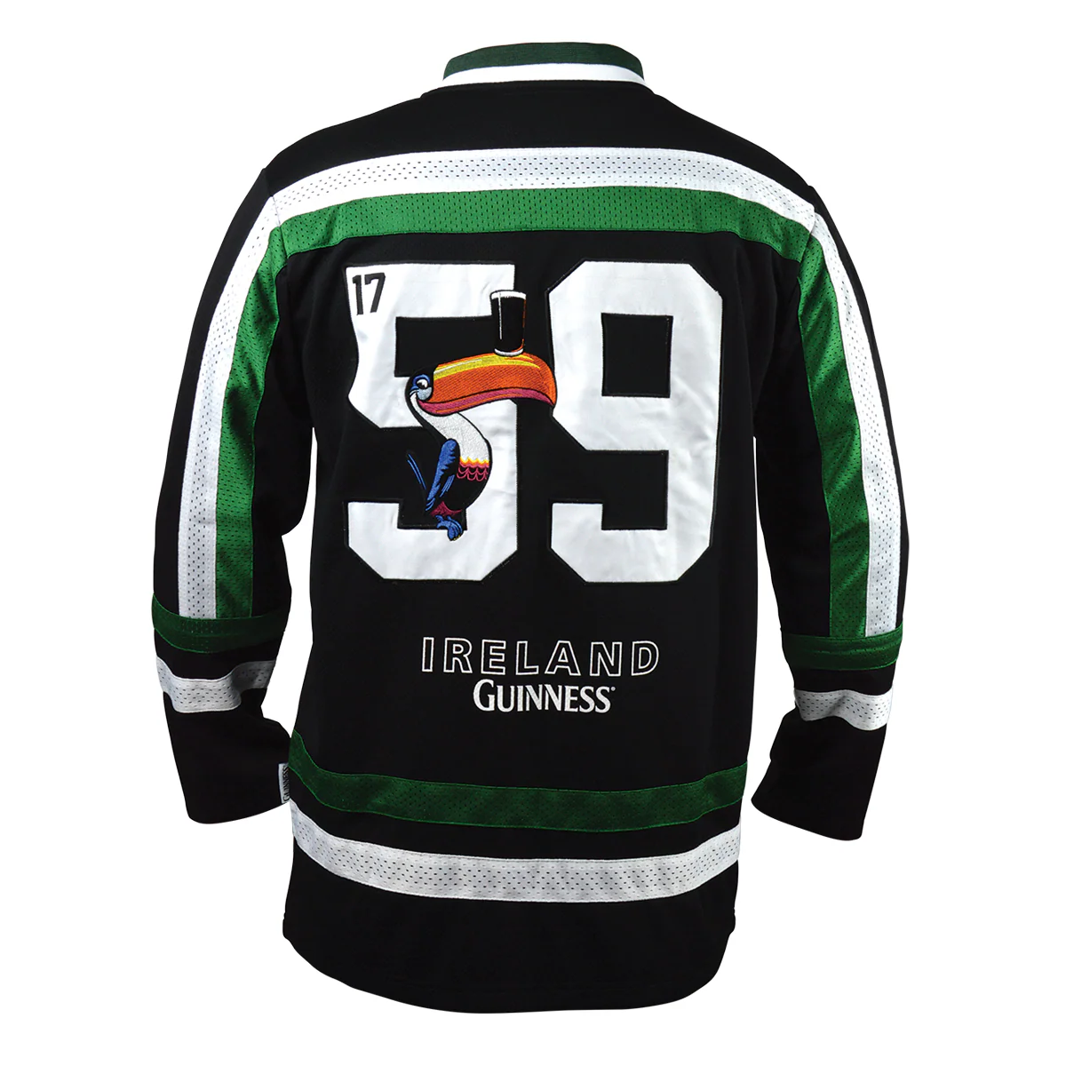 Guinness Toucan Hockey Jersey Black and Green - Image 4