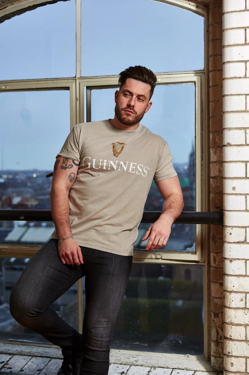Beige Guinness Harp Premium Tee - Image 11