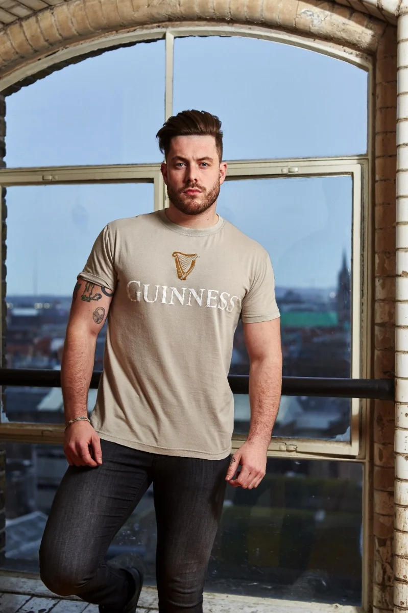 Beige Guinness Harp Premium Tee - Image 12